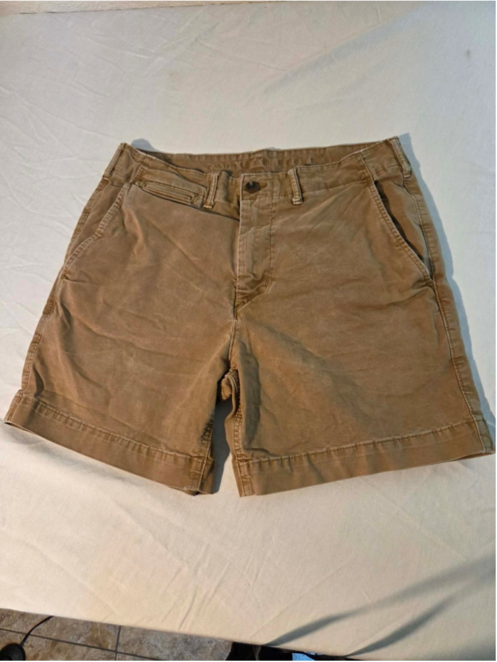 American Eagle Men’s Ne(x)t Level Flex Chino Shorts Tan Khaki Size 32 W-191